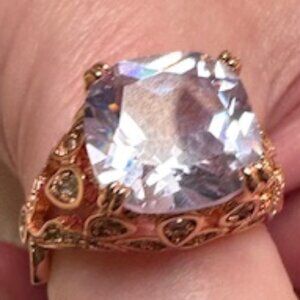 New Fashion Rose Gold Plated Wedding Ring